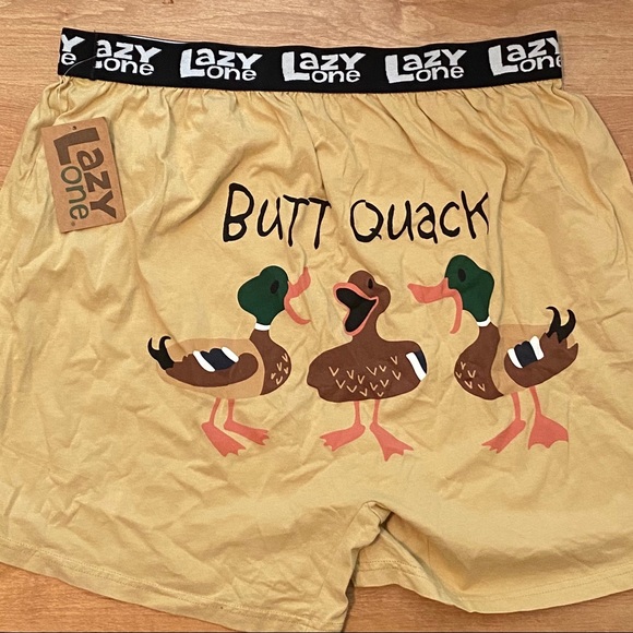 Lazy One Other - NWT Funny Boxers - Butt Quack